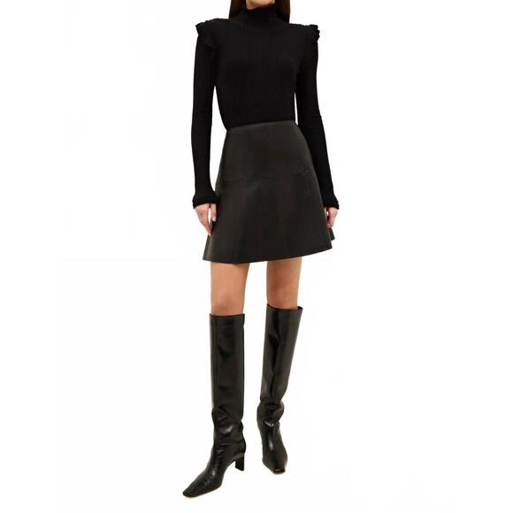 MARIE OLIVER Sweaters - NEW MARIE OLIVER tinley form-fitting turtleneck top in black